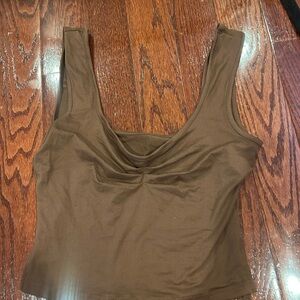 Brown Sleeveless Women's Top